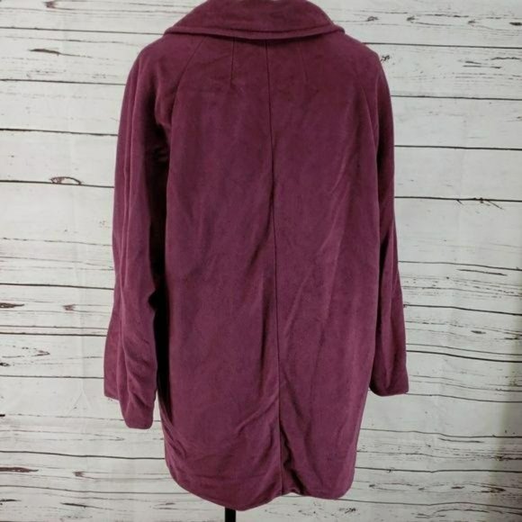 Sherwood velvet purple vtg‎ 80s 90s pea coat jacket - Picture 5 of 8